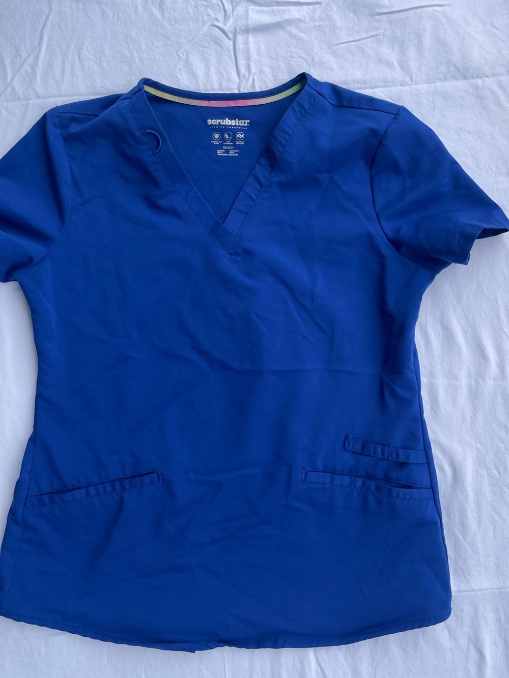 Scrubstar Women's V-Neck Scrub Top - Royal Blue